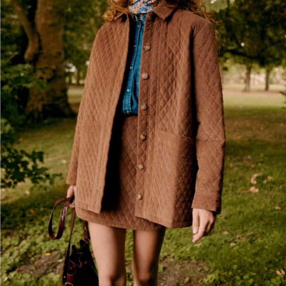 Sezane Will Jacket Camel Quilted - Picture 5 of 14